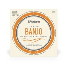 D'Addario EJ63 Tenor Banjo Strings, Medium, 9-30