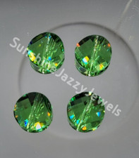 4pc Swarovski Crystal Peridot 14mm Twist 5621 Beads