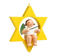 Wendt & KüHn, Christbaumengel Mit Taktstock Im Stern, 650/70/13 Advent Weihnacht