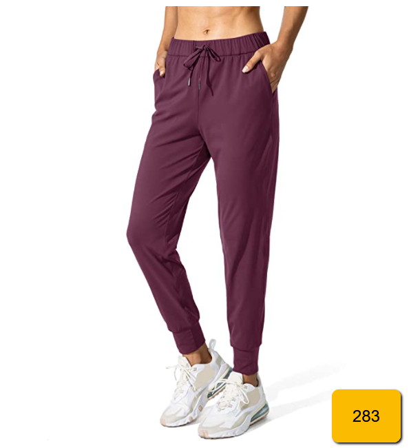 SANTINY Women's Joggers Pants w Pockets 