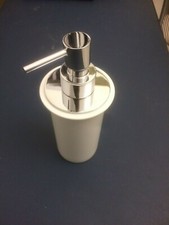 LINEABETA 55006/1.09 PORTA SAPONE LIQUIDO/ GEL, IN PORCELLANA BIANCO CROMO 