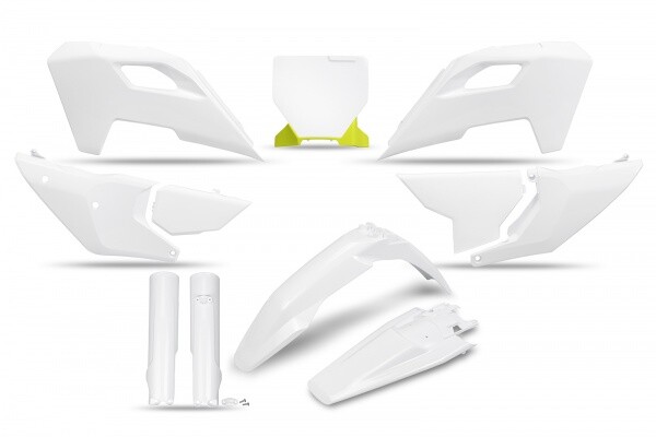 kit plastiche FULL Husqvarna TC FC TX 125 250 300 350 450 2023 - 2024 bianco