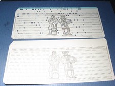 2 computer punch cards plus related items circa 1970's MIT Mass Inst of Tech