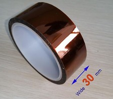2Roll Temperature Heat Resistant Kapton Tape 30mm X 100ft Reprap 3D Printers BGA