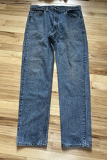 Levis 505 men's 36x34 jeans Vintage trademark tab '80s Rare made in USA