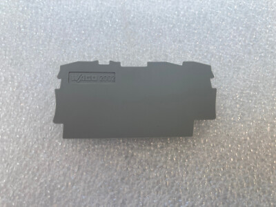 WAGO 2002-1291 Abschlussplatte Zwischenplatte Blende grau 1,5mm Durchgangsklemme