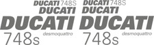 Ducati 748S Replica DECALS stickers ducati 748S Desmoquattro Anthracite