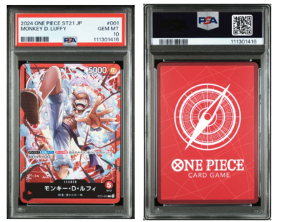 PSA 10| 2024 One Piece Card Luffy ST21-001 EX GEAR 5 Starter Deck