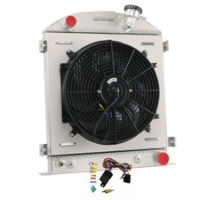 4 Row Radiator Shroud Fan For 1928-32 Ford Model A Chopped Hot Rod High Boy V8
