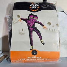 Hyde EEK Boutique Stuffed Two-Headed Skeleton Costume Kids L