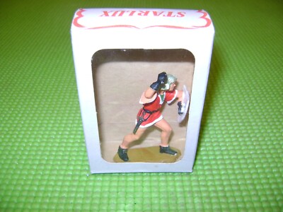 Figurine Starlux Moyen Age - Seigneur Noir Combattant - Ecu Armoirie - Boîte D'origine