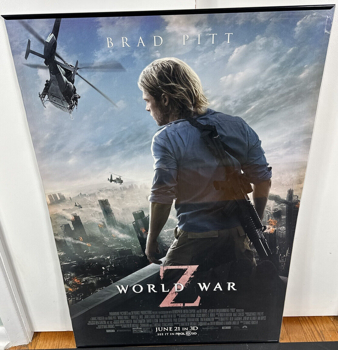 WORLD WAR Z MOVIE POSTER 2 Sided ORIGINAL INTL 27x40 BRAD PITT