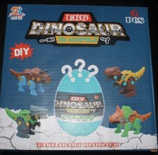 Shi Le egg dinosaur DIY assembly 4 pcs take apart dinosaur free shipping