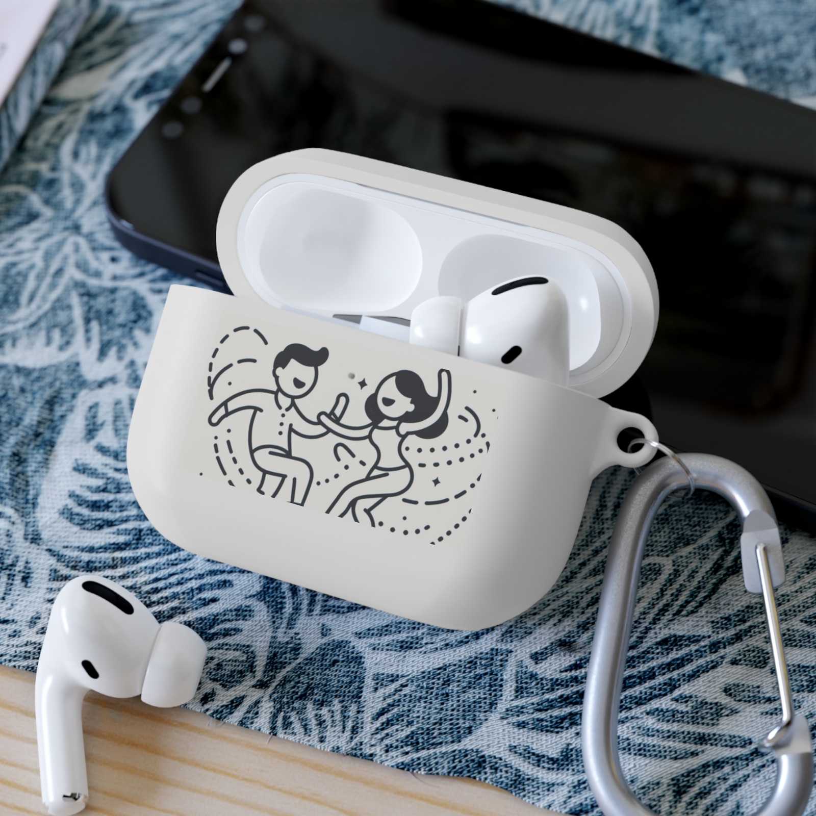 Colorful AirPods Case Cover with Playful Joyful Design-image