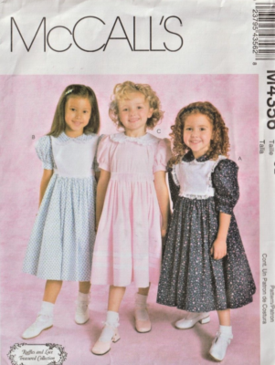 LITTLE GIRL'S "RUFFLES & LACE" Classic DRESSES Sz 6 - 8 McCall's Pattern  4356 | eBay
