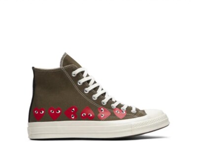  Comme des Garçons Play x Chuck 70 Hi Top 'Multi Heart'