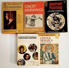 Lot of 5 VINTAGE Art Pocket Books 1949-1960's