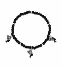 [ICEMOND] Queen Nefertiti Wooden Bead Stretchable Anklet 