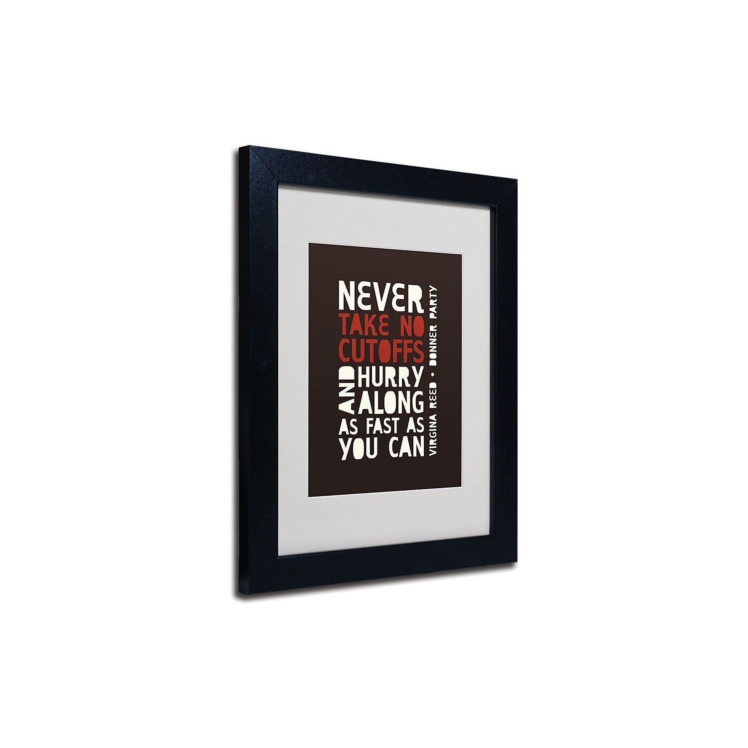 Trademark Fine Art 'Donner Party II' 11" x 14" Black Frame Art (MR0050
