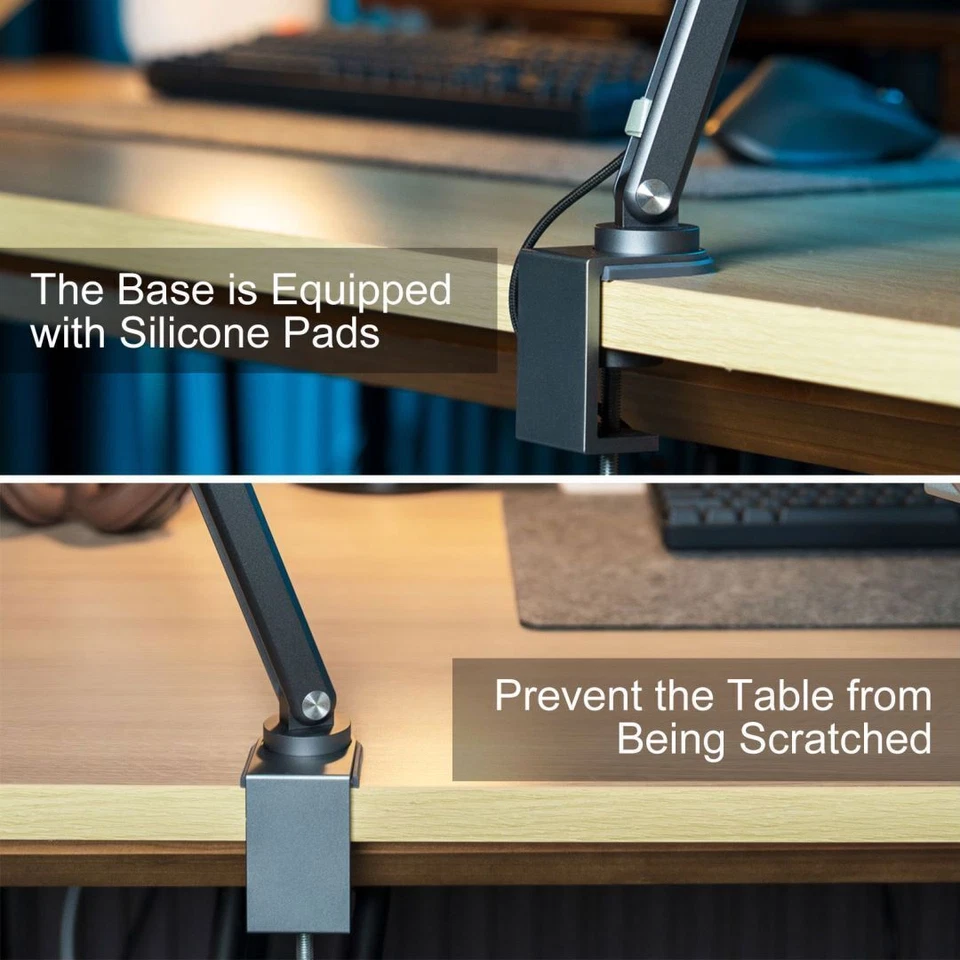 Soporte de brazo de tijera con brazo de suspensión de montaje plegable para micrófono Shure SM7B MV7 Rode Foto 4 de 4