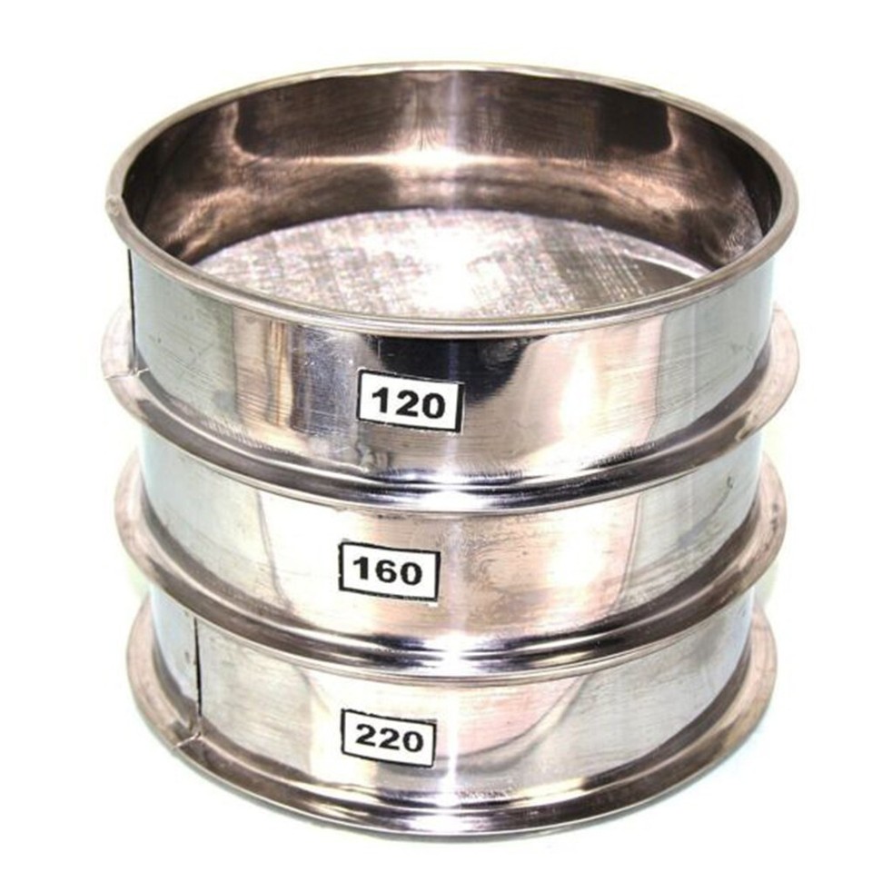Setaccio Per Farina, 15 Cm Diametro, In Acciaio Inox 304 - Maglie Da 4 A 300 Mesh