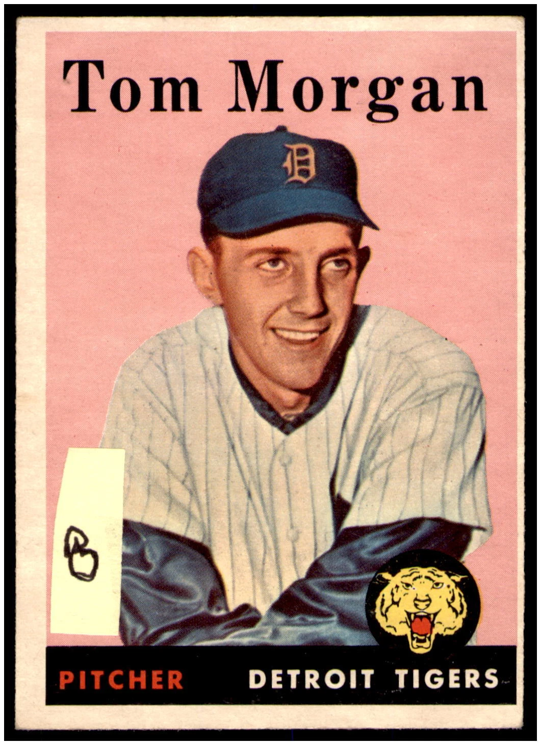 Tom Morgan trading card