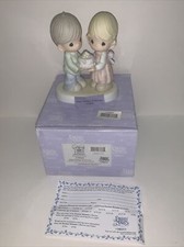 Enesco 2003 Precious Moments Happy Birthday Our Love Porcelain Figurine 114021