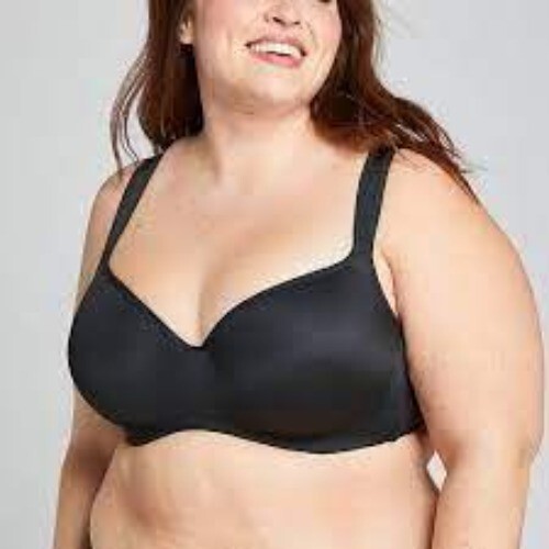 Cacique Smooth Lightly Lined Balconette Bra Black 40D - Picture 5 of 5
