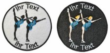 Figure Skating Patch with Custom Text Club Patch 8cm 311-1