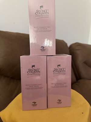 secret Collagen  skincare multi vitamin E,A and C night serum