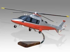 AgustaWestland Agusta A109 Version 2 Desk Wood Helicopter Model Large Scale 1/32