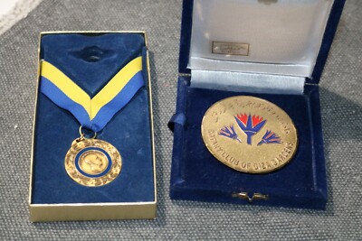 2 Rotary Foundation of Rotary International Medallion and Medal - Giza Gardens