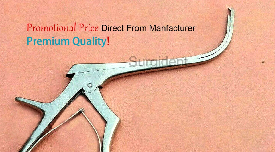 Punzón sinusal frontal con funda de cadena de eslabones corte hacia atrás endoscópico nasal 1x Foto 2 de 4