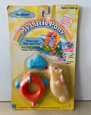 My little Pony G1 Watercolor Baby Sea Neu OVP Seashore Hasbro MOC USA