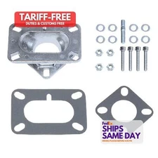 Racing Power R2025, One Natural Aluminum 2 Barrel Carb To 1 Barre L Manifold Ada