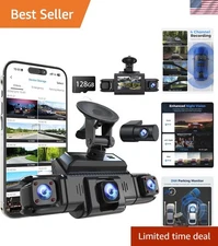 Advanced 4-Channel Dash Cam with 360 View, Wi-Fi & Automatic Incident Detection