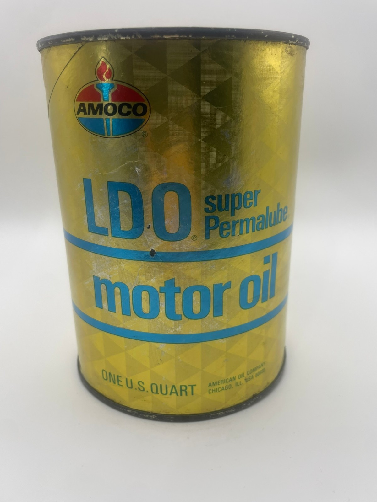 VTG Amoco LDO Super Permeable Motor Metal Cardboard Oil Can Empty 1 ...