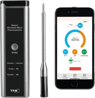 Tfa 14.1515.10 Smart Bbq KüChenchef Funk Grill Fleisch Bratenthermometer App