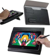 Broonel Leather Folio Case For UGEE Graphics Tablet S640W Drawing Tablet