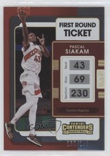 2021-22 Panini Contenders 1st Round Ticket 130/149 Pascal Siakam #31 0ey4