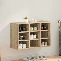 Schuhschrank 77,5 X 30 X 51 Cm Holzwerkstoff Sonoma-Eiche