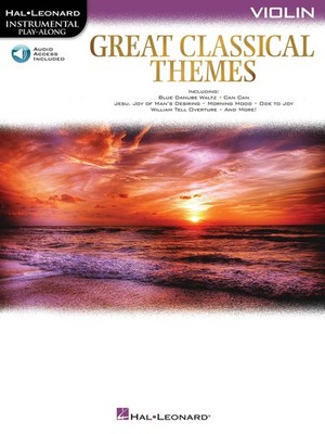 Great Classical Themes for Violin Solo Sheet Music Play-Along Book Online Audio