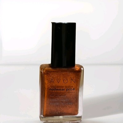 NIB! AVON NAILWEAR PRO + NAIL ENAMEL POLISH SHADE LUCKY PENNY 0.5