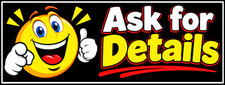 3ft x 8ft Ask For Details Vinyl Banner- New-Free Shipping 1