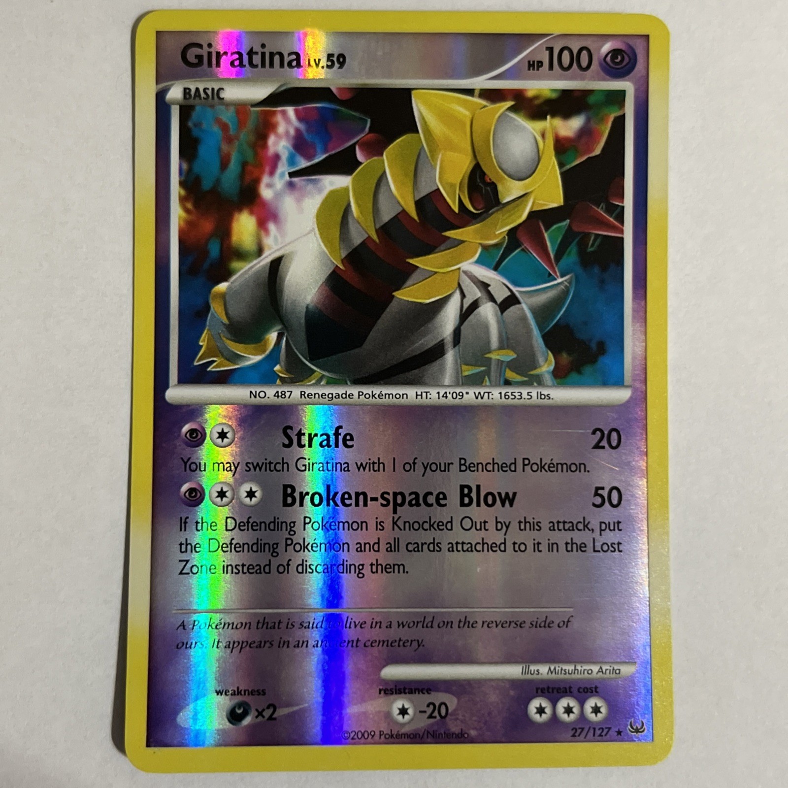 Pokémon Giratina TCG Platinum Reverse Holo Card 27/127 NM