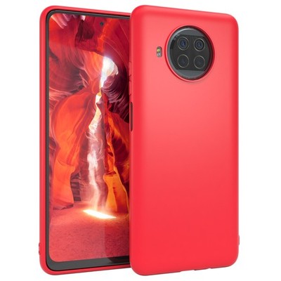 Für Xiaomi Mi 10T Lite Schutzhülle TPU Backcover Tasche Slim Etui Matt Dünn Rot
