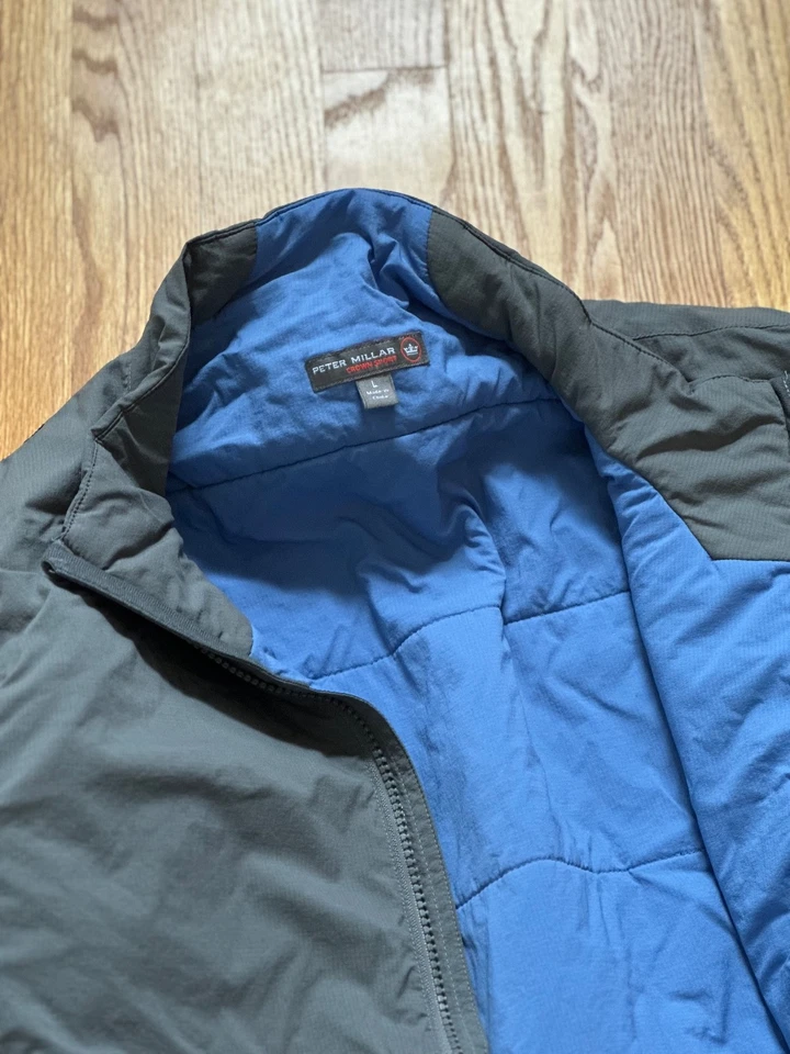 Chaqueta acolchada Peter Millar Bozeman para hombre L excelente estado 60 g aislamiento golf Foto 3 de 4