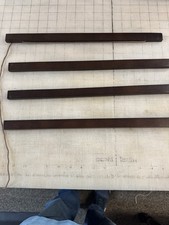 3 Pack Magnetic Poster Hangers 16 Inch Dark Wood   Magnetic Frame Rails