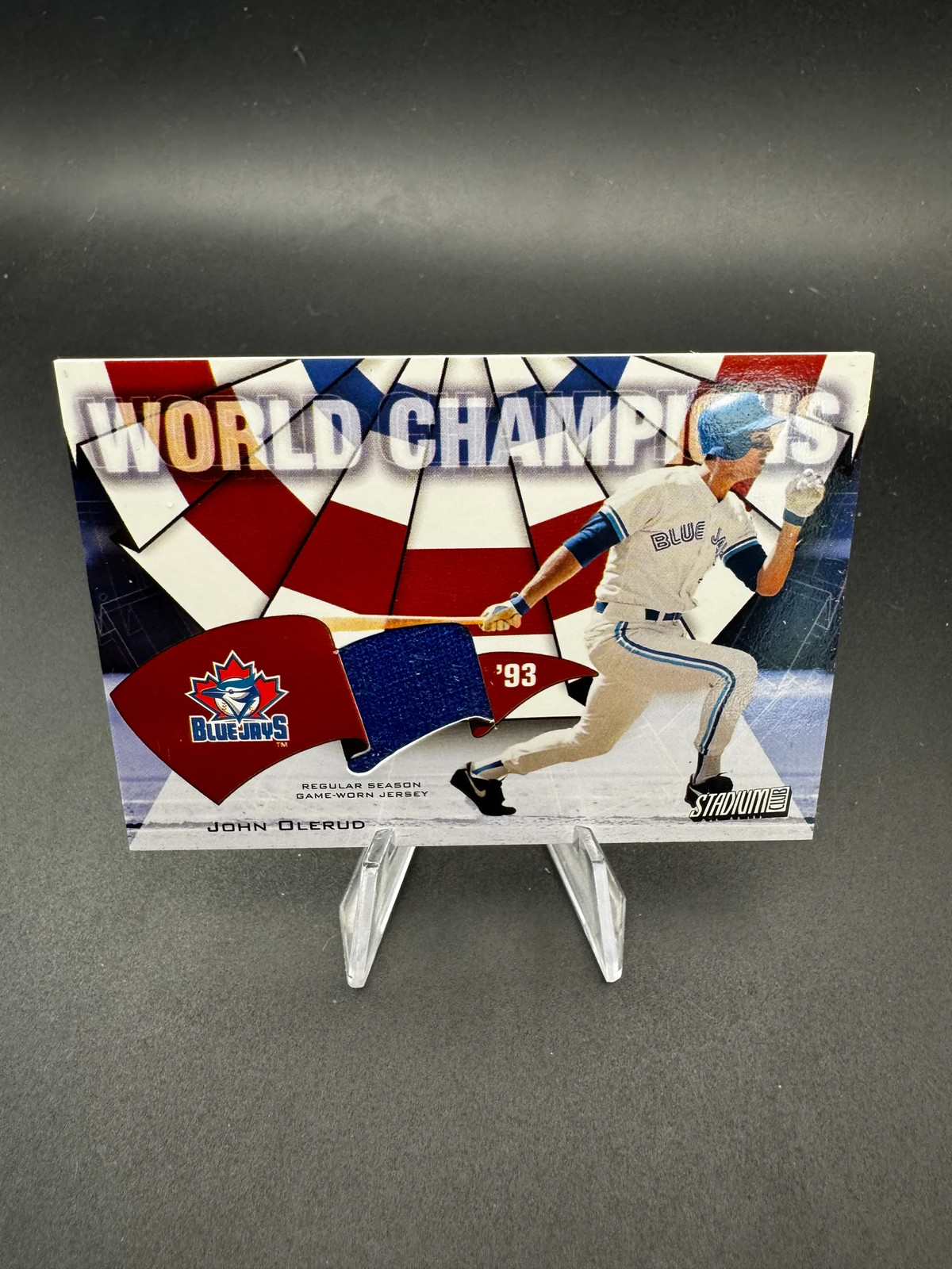 2002 Topps Stadium Club World Champions John Olerud #WC-JO Game-Used Jersey