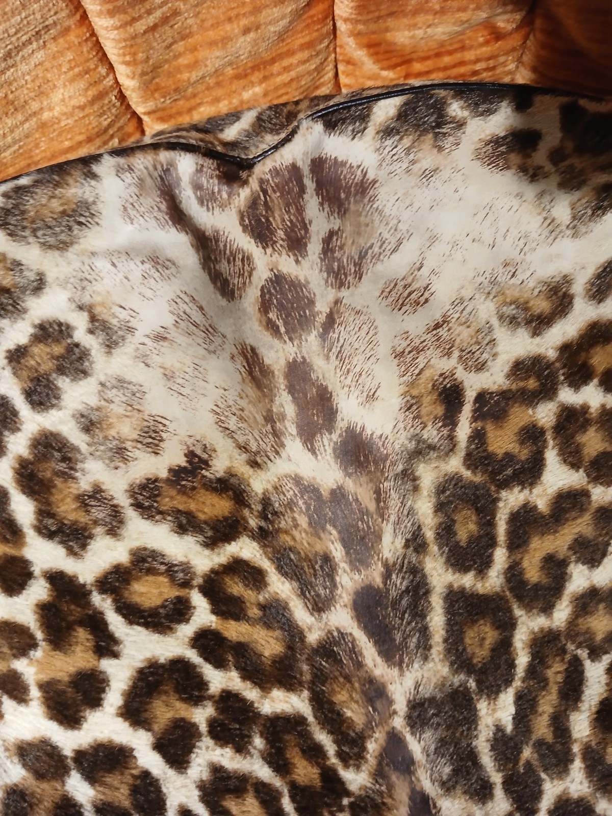 Prada shoulder bag made of pony hair with leopard print design thumbnail 9